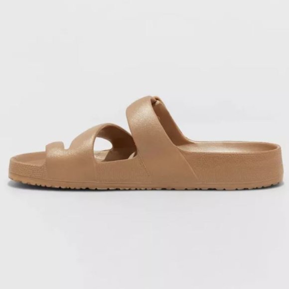 Shade & Shore Shoes Nola Toe Ring Slide Sandals Shade Shore Bronze